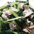かぴーな's cooksnap of when they made ✿小松菜豚肉オイ炒め✿.