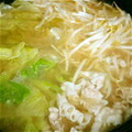 クック80U6G5☆'s cooksnap of when they made 豚ともやしのとんこつ風鍋♪.