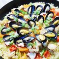 rz8prz's cooksnap of when they made ムール貝と海鮮の旨味たっぷり！パエリア☆.