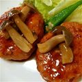 motu15's cooksnap of when they made 鶏ムネで★照り焼きハンバーグ（つくね）.