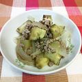 龍青空ママ's cooksnap of when they made 薩摩芋と玉ねぎの塩昆布そぼろ煮.