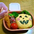 あひるちゃん's cooksnap of when they made ハロウィンキャラ弁☆ジャックオランタン.