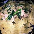 ゆうきちゃんだよ's cooksnap of when they made お手軽サーモンとほうれん草クリームパスタ.