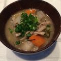 おまめねえさん's cooksnap of when they made 栄養満点！！具だくさん豚汁.