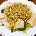 B子chan's cooksnap of when they made ヘルシー！鮭の酒蒸しきのこあん♪.