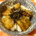 あ・み's cooksnap of when they made なすの蒲焼き丼.