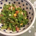 makisora's cooksnap of when they made ■コーンな四角豆と卵のサラダ■.