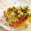 うさぎのシーマ's cooksnap of when they made 大葉ツナトマトの冷製パスタ。柚子胡椒風味.
