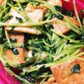 太の嫁's cooksnap of when they made 豆苗と厚揚げのあえもの.