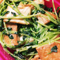 太の嫁's cooksnap of when they made 豆苗と厚揚げのあえもの.