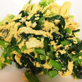ボンユーマ's cooksnap of when they made オイマヨ☆小松菜と油揚げの卵とじ.