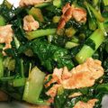 うぱるぱここあ's cooksnap of when they made 大根葉と豚肉の炒めもの.