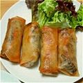 ぷリんちｬん's cooksnap of when they made 豚ひき肉とねぎの春巻き.