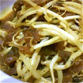 marikoen's cooksnap of when they made もやし＆福神漬けのカレー粉炒め.