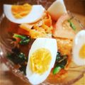mayuち's cooksnap of when they made ほうれん草とにんじんトマトのツナサラダ.
