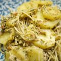 uucook's cooksnap of when they made フォアグラパテとじゃかいものパスタ.