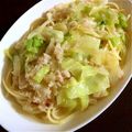雨好き's cooksnap of when they made カニとレタスのスープパスタ.