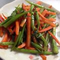 pan・ko's cooksnap of when they made 春菊の茎できんぴら♡.