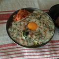 gomadachs's cooksnap of when they made 納豆と生たまご入りスタミナ塩らーめん.