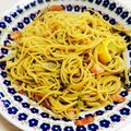 かぼぼーん's cooksnap of when they made 檸檬でサッパリ！キノコとごぼうのパスタ.