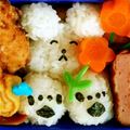 ryuapple's cooksnap of when they made 白くまさんの　肉球キャラ弁おにぎり～♪.