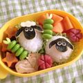 こてげんやま's cooksnap of when they made キャラ弁 ひつじのショーン♪.