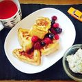 pakushi's cooksnap of when they made 焼くだけ♡ふわふわフレンチトースト.