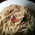 かぴーな's cooksnap of when they made ボール一つで簡単!!梅と水菜のパスタ.