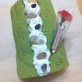 ぷうっ♪'s cooksnap of when they made 抹茶＊甘納豆＊きな粉の和風ロールケーキ.