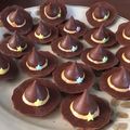 歌いながら作ります's cooksnap of when they made ハロウィン★魔女の帽子クッキー.