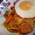 earth mama's cooksnap of when they made ウィンナーたっぷり！普通のナポリタン.