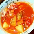 AmiMeru's cooksnap of when they made 切って煮るだけ！簡単白菜ミネストローネ♡.