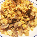 まみぃ_'s cooksnap of when they made 簡単☆豚肉とマッシュルームの卵とじ炒め.