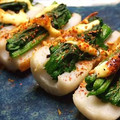 shinyui's cooksnap of when they made ちくわとほうれん草のマヨ焼き.