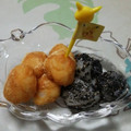 ねこひかる☆'s cooksnap of when they made 黒ゴマと白玉団子の簡単デザート.