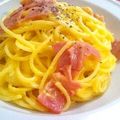 Cafe香茶's cooksnap of when they made ✿私のカルボナーラ✿.