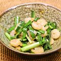 ちべターリー's cooksnap of when they made えびとにらのガーリック炒め～♪.