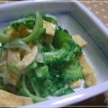 ☆さくらんぼ母☆'s cooksnap of when they made 苦み野菜ゴーヤとピーマンの塩麹和え.