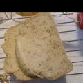 のぶよっしー's cooksnap of when they made シンプル白ごま食パン（HB早焼き）.