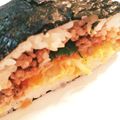 kuni♥︎'s cooksnap of when they made 【おにぎらず】肉みそときゃべつ.