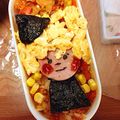 くれよんpan's cooksnap of when they made 簡単！ハロウィンの魔女弁当.