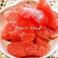 GoGo島みかん's cooksnap of when they made うちのグレープフルーツの剥き方・食べ方.