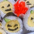 おりおん's cooksnap of when they made ハロウィン巻き寿司～♪.