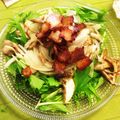 そもそもさん's cooksnap of when they made 舞茸と水菜のカリカリベーコンサラダ.