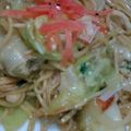 炎の女の子's cooksnap of when they made ★即席麺で豪快に作る焼きラーメン.