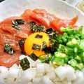 SP♪'s cooksnap of when they made ねばねばマグロの漬け丼♫.