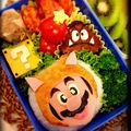 erika0629's cooksnap of when they made ☆キャラ弁☆スーパーマリオ たぬきマリオ.