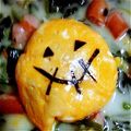 suikitten's cooksnap of when they made 残りご飯でハロウィン（▼∀▼）オムライス.