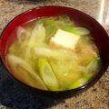 ぶ〜こ♡'s cooksnap of when they made 味噌汁(厚揚げ キャベツ).