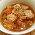 quminco's cooksnap of when they made 白菜と肉だんごのスープ煮.